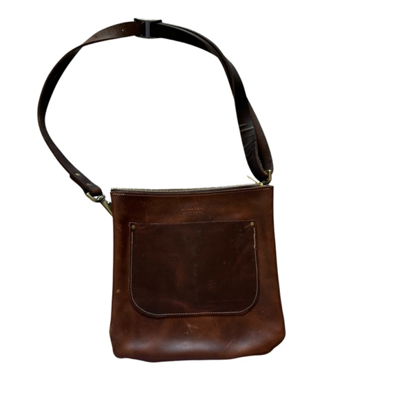 Handmade leather cross body bag in great condition. - Picture 1 of 3